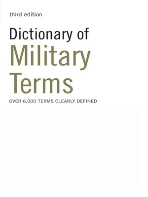 cover image of Dictionary of Military Terms